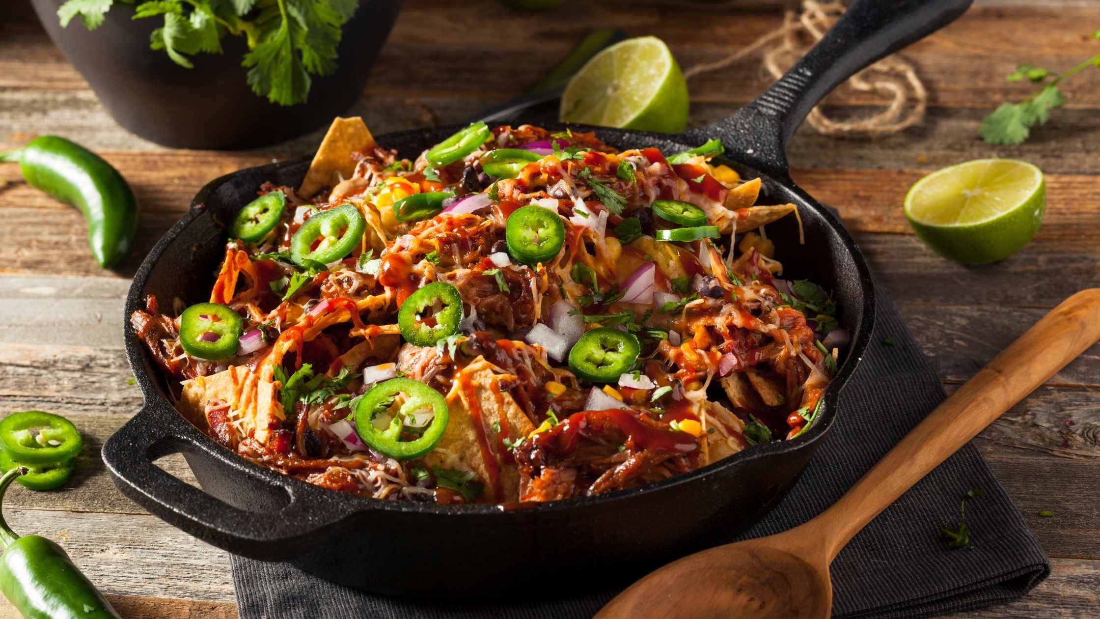 BBQ Shredded Chicken Nachos | Recipe | Here Here Market