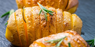 Crispy HasselBack Potatoes by Syd Play Eat