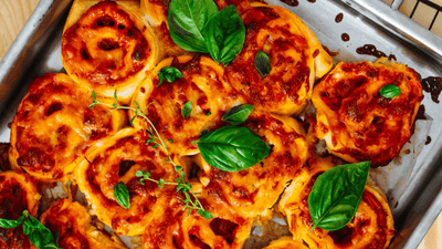 Ham & Cheese Pizza Rolls