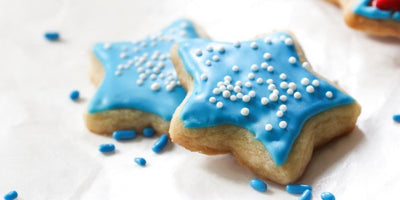 Lavender Blue Glazed Sugar Cookies by Steepers Only