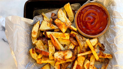 Oven Roasted Fries with Jalapeño Lime Sea Salt