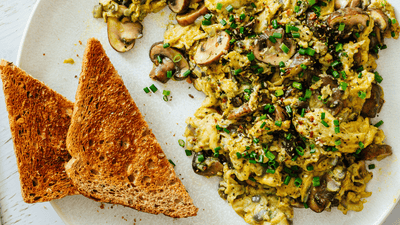 Scrambled Eggs with Mushrooms