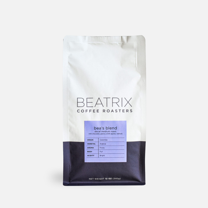 Bea's Blend Decaf Whole Bean Coffee
