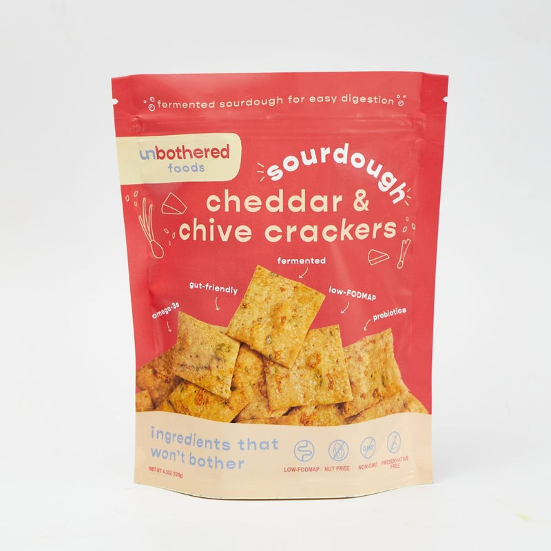 Cheddar & Chive Sourdough Crackers - Here Here Market