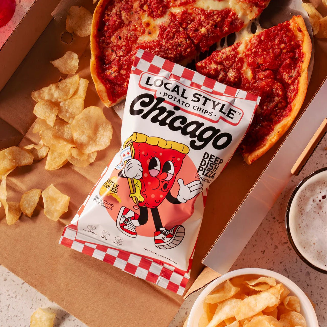 Chicago Deep Dish Pizza Chips | Local Style | Here Here Market