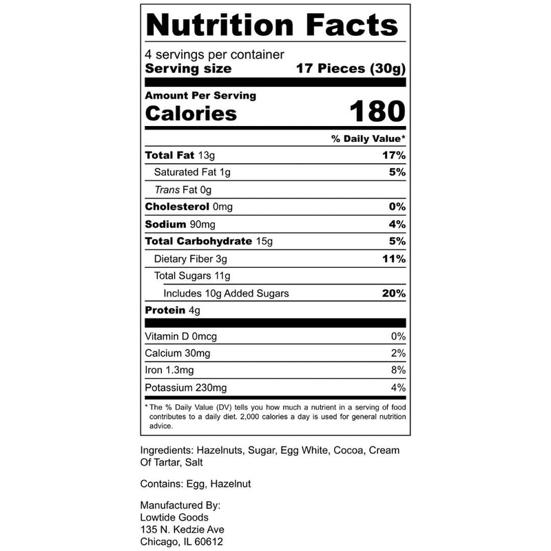 Chocolate Hazelnut Dainties - Here Here Market