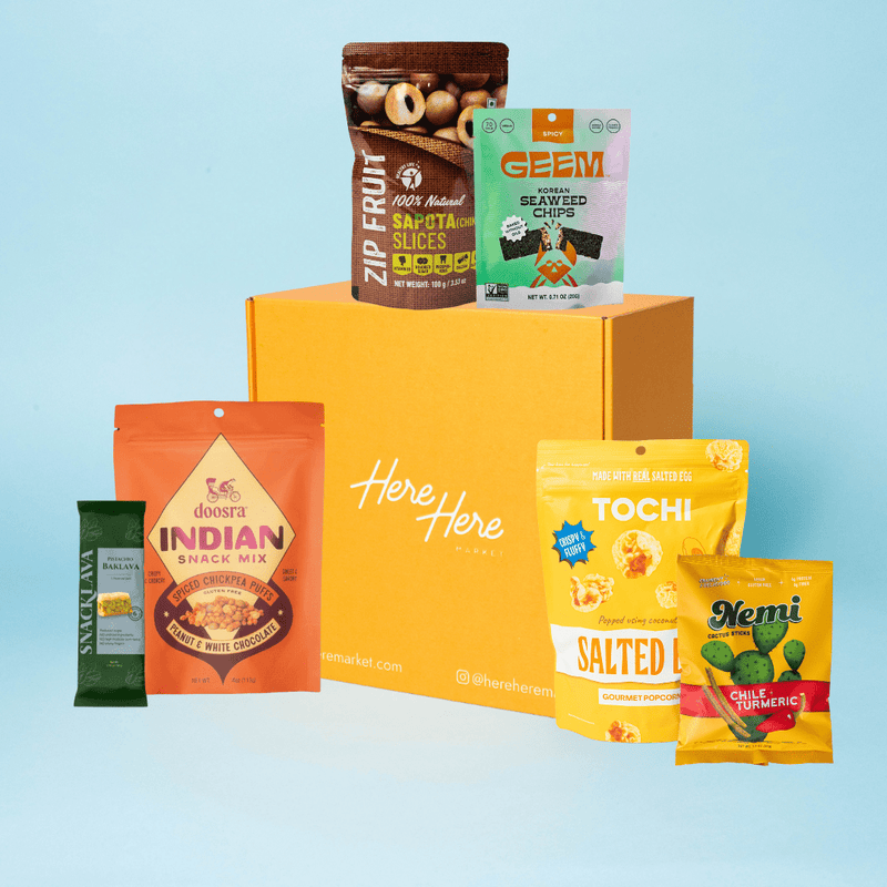 Elevated Snack Pack: Global Flavors & Savory Bites - Here Here Market