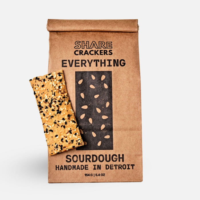 Everything Sourdough Crackers