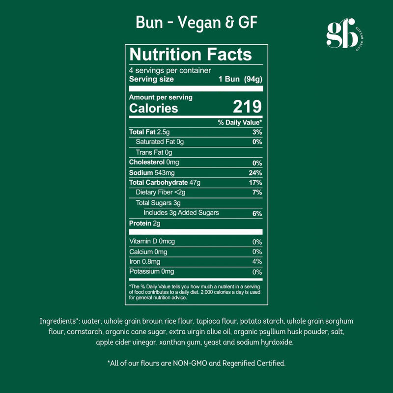 Gluten Free & Vegan Buns - Here Here Market