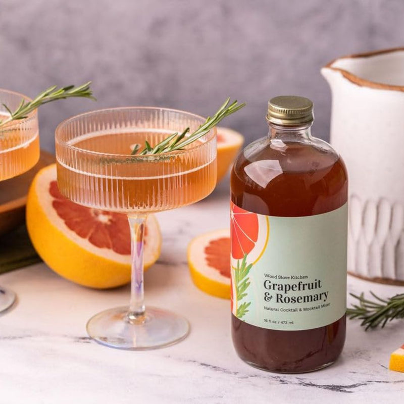 Grapefruit & Rosemary Cocktail and Mocktail Mixer - Here Here Market