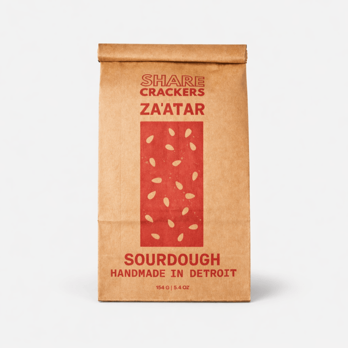 Za'atar Sourdough Crackers