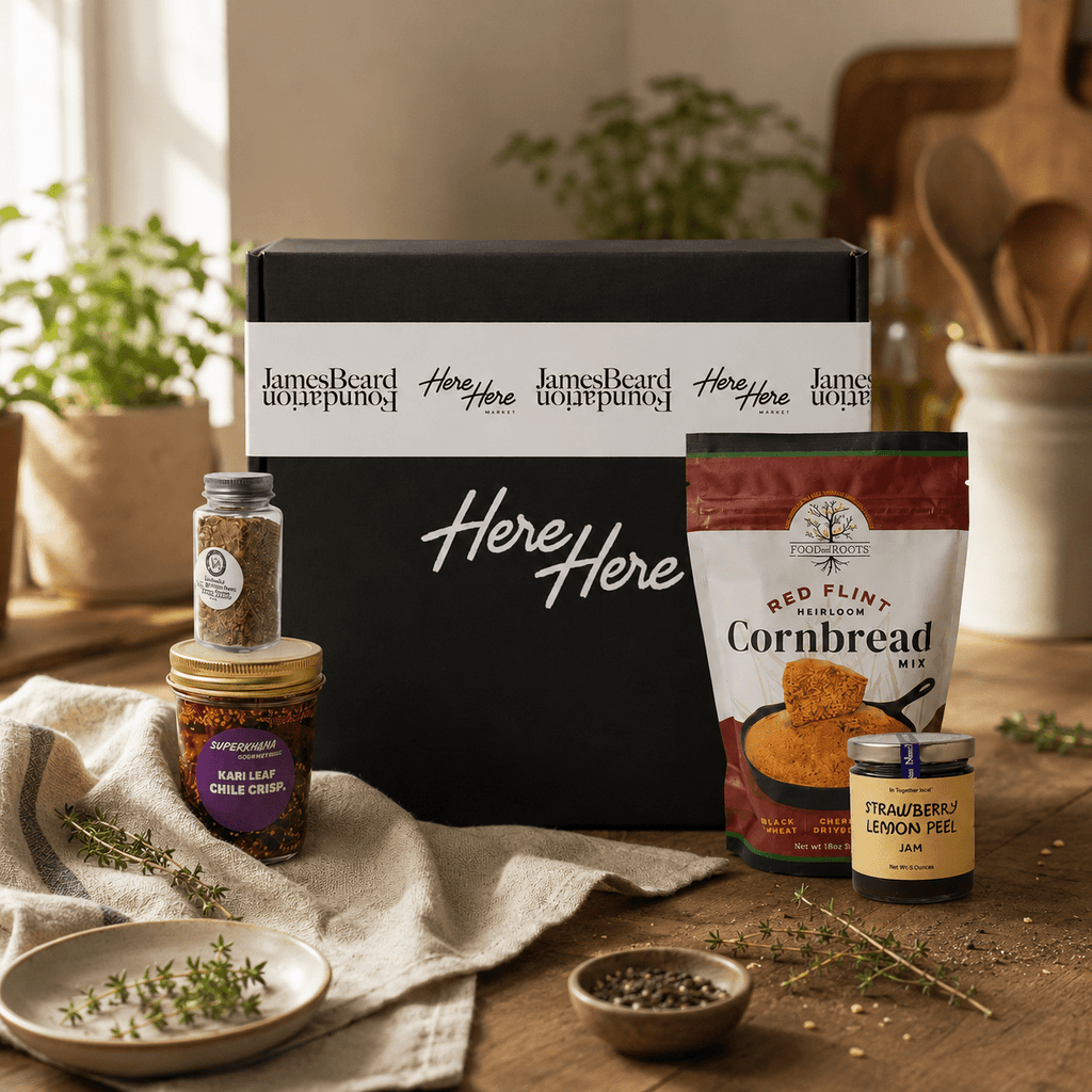 James Beard Chef Gift Box – Gourmet Sauces & Spices – Here Here Market