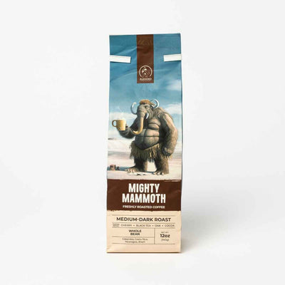 Mighty Mammoth Medium-Dark Roast Whole Bean Coffee - Here Here Market