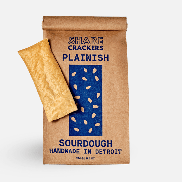 Plainish Sourdough Crackers