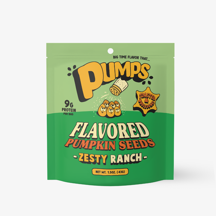 Zesty Ranch Vegan Pumpkin Seeds | PUMPS | Here Here Market
