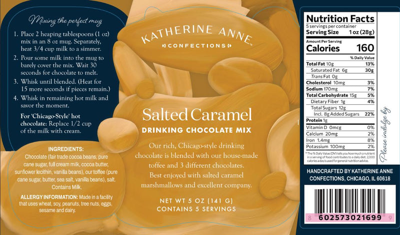Salted Caramel Drinking Chocolate Mix - Here Here Market