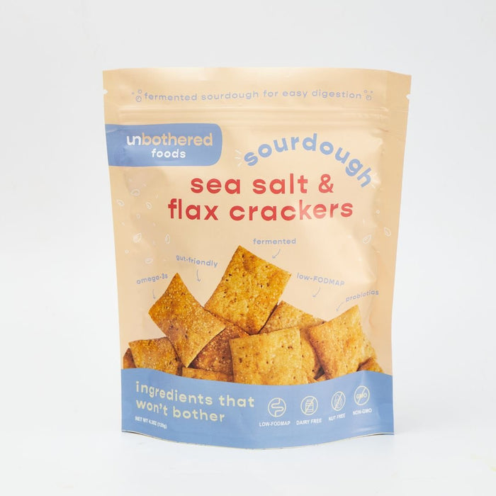 Sourdough Sea Salt & Flax Crackers
