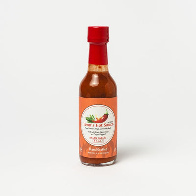 Tony's Handcrafted Hot Sauce (Asian Garlic) - Here Here Market