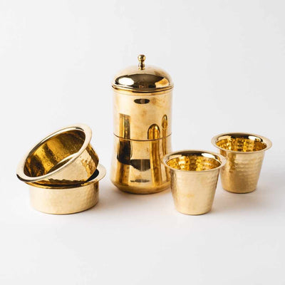 Brass Coffee Filter and Drinkware Bundle Kit - Here Here Market