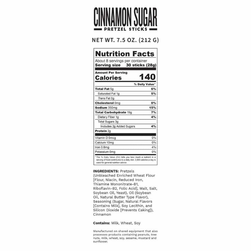 Cinnamon Sugar Seasoned Pretzels - Here Here Market