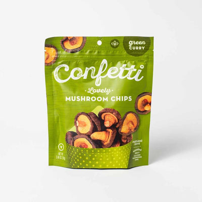 Lovely Mushroom Chips Green Curry by Confetti Snacks Inc