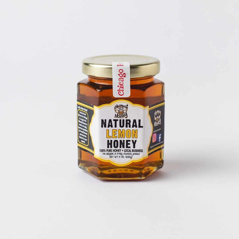 Honey 5-Pack: Local Clover, Hot Habanero, Smoked, Lemon and Cinnamon Honey - Here Here Market