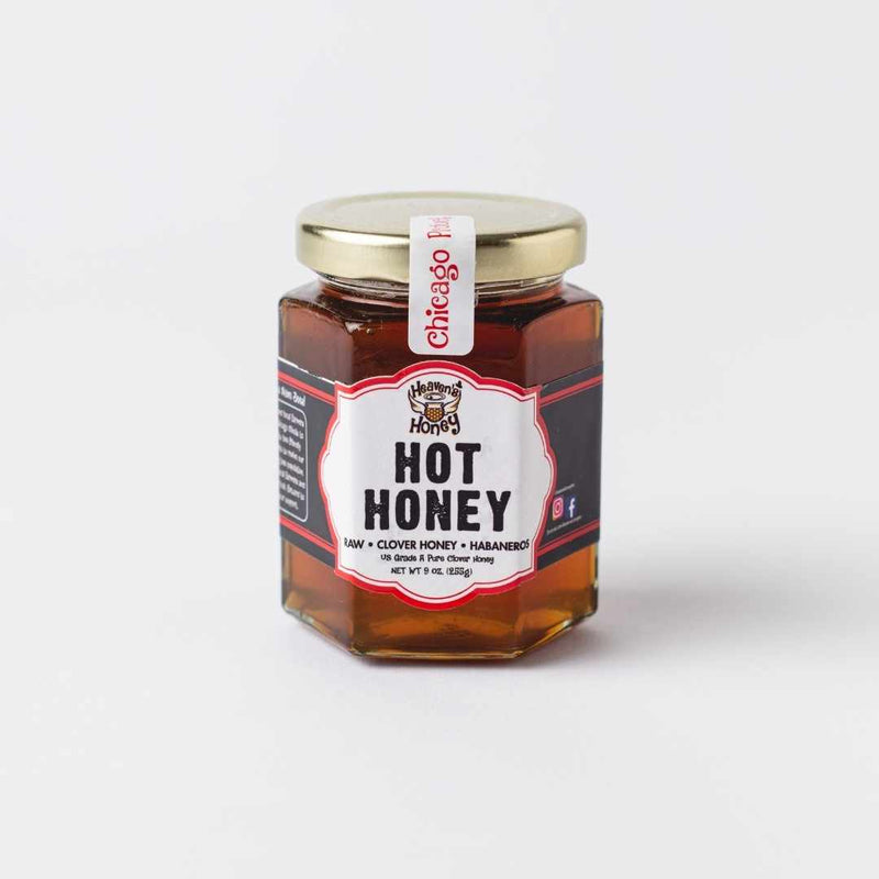 Honey 5-Pack: Local Clover, Hot Habanero, Smoked, Lemon and Cinnamon Honey - Here Here Market