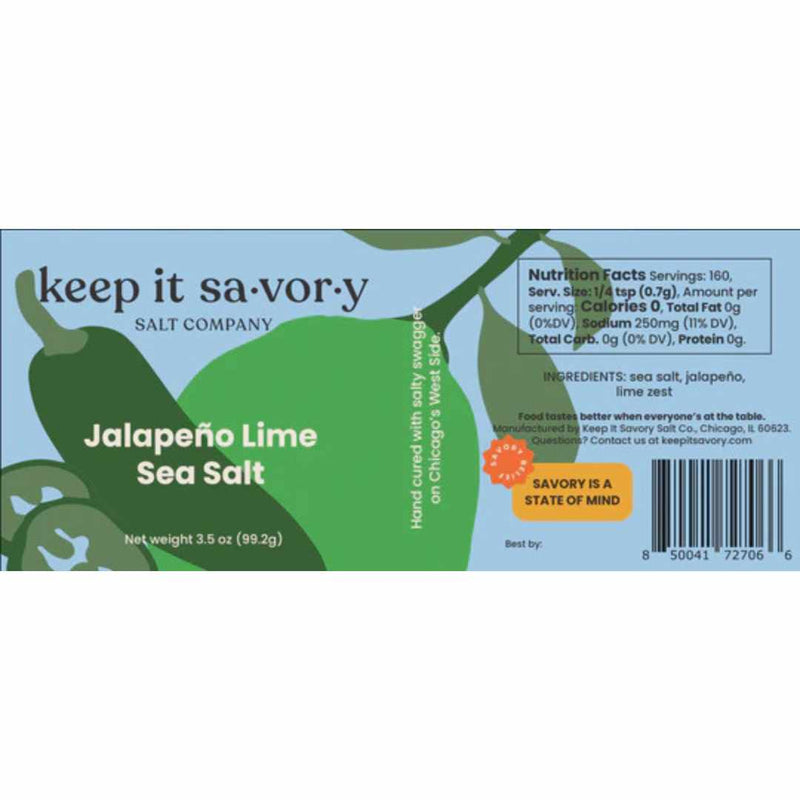 Jalapeno Lime Sea Salt - Here Here Market