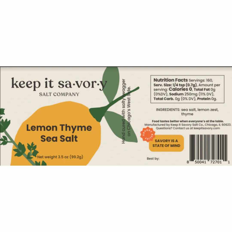 Lemon Thyme Sea Salt - Here Here Market