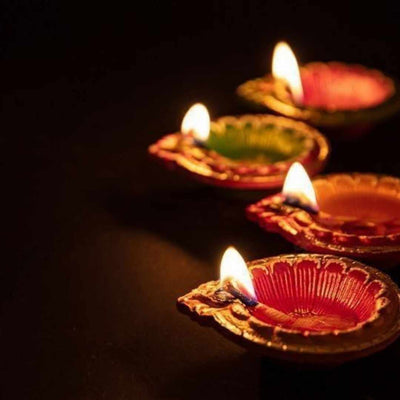 Matki Diyas (Earthern Lamps) - Set of 4 - Here Here Market