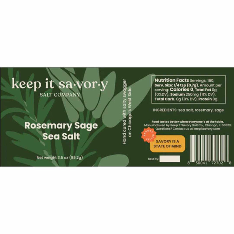 Rosemary Sage Sea Salt - Here Here Market